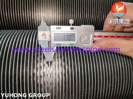 ASTM A376 TP347H solid Spiral High Frequency weld HFW Fin Tube With 11Cr