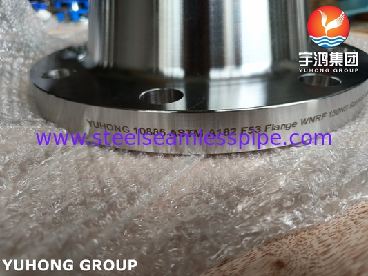 ASTM A182 F53 WNRF Flange Class 150 To 2500 High Pressure Pipe Connection