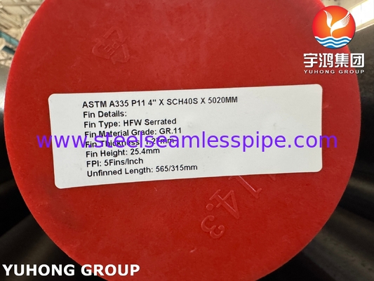 ASTM A335 P11 Serrated Fin Tube With GR 11 Fin For Superheater HSRG System