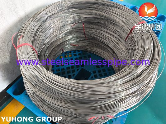 SUS304 Coiled Stainless Steel Medical Capillary Tubing For Injection Needle Tubes ISO9626