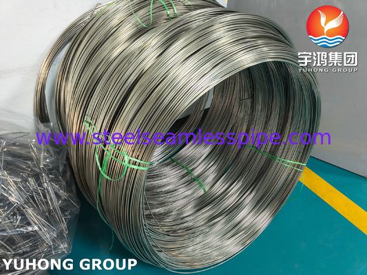 SUS304 Coiled Stainless Steel Medical Capillary Tubing For Injection Needle Tubes ISO9626