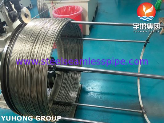 SUS304 Coiled Stainless Steel Medical Capillary Tubing For Injection Needle Tubes ISO9626