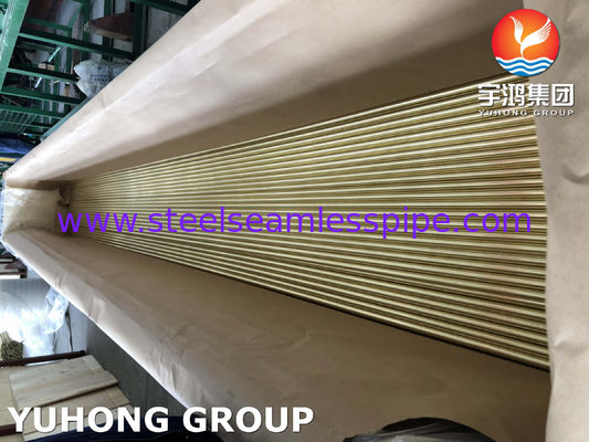 B111 C44300 Seamless Copper Alloy Tube For Air Cooler Ship Condensers