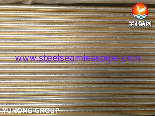 B111 C44300 Seamless Copper Alloy Tube For Air Cooler Ship Condensers