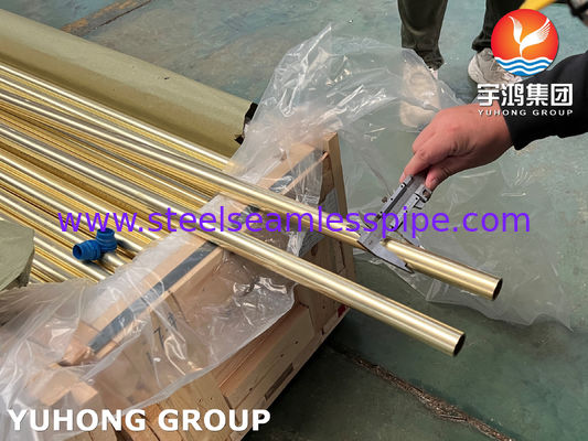 B111 C44300 Seamless Copper Alloy Tube For Air Cooler Ship Condensers