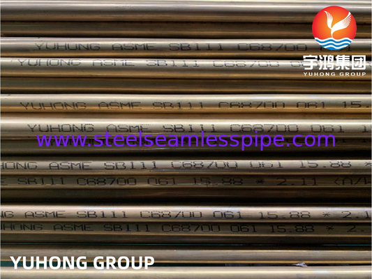 ASTM B111 C68700 Seamless Copper Alloy Tube for Heat Exchangers