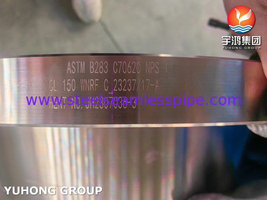 ASTM B283 C70620 Copper Nickel Alloy Flange for Marine Applications