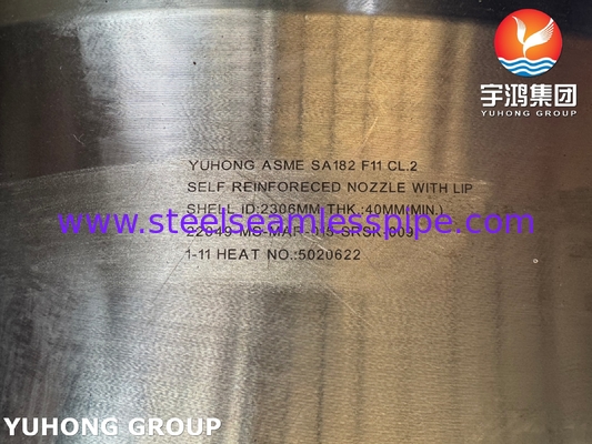 ASTM A182 F11 Cl.2 Self Reinforced Nozzle High temperature and high pressure piping systems and pressure vessels.