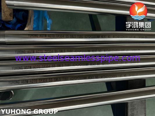 ASTM A270 TP304 (S30400) Austenitic Stainless Steel Seamless Sanitary Tube for Food Industry