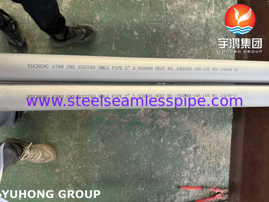 ASTM A790 UNS S32750 Austenitic Stainless Super Duplex Steel Pipe for High-Pressure Environments with Stress Corrosion Cracking Resistance