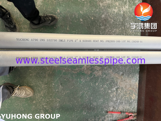 ASTM A790 UNS S32750 Seamless Austenitic Stainless Super Duplex Steel Pipe for Oil and Gas Applications