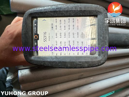 ASME SA213 TP316 (UNS S31600) Stainless Seamless Heat Exchanger Tube