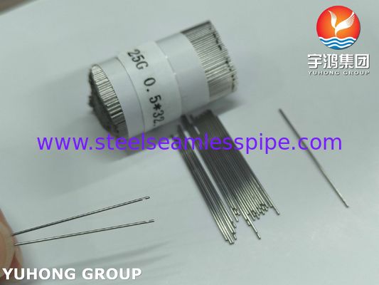 25G*32.5MM Medical Stainless Steel Single-hole Irrigation Dental Needle Tube ISO9626 SUS304