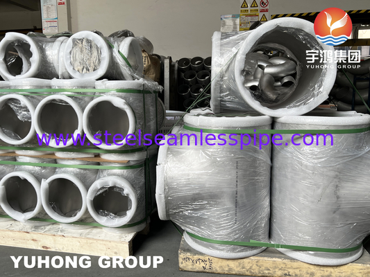 Duplex Alloy Steel Equal Tee, A815 S32750 / SAF 2507 Butt-Weld Fitting, Seawater desalination system