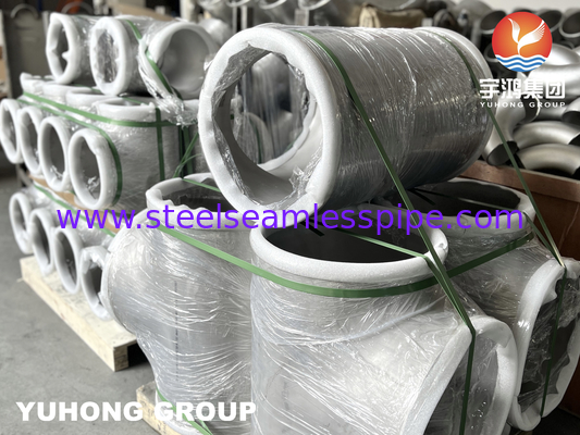 Duplex Alloy Steel Equal Tee, A815 S32750 / SAF 2507 Butt-Weld Fitting, Seawater desalination system
