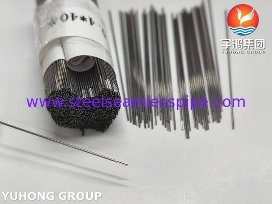 27G 40MM Stainless Steel 304 Endodontic Irrigation Needle Tube , Notched Tip ISO9626