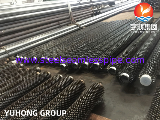 ASTM A106 GR.B Carbon Steel Studded Fin Tube For Economizers and Superheaters