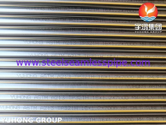 ASTM A213 TP321H S32109 Stainless Steel Heat Exchanger Tube Bright Annealed