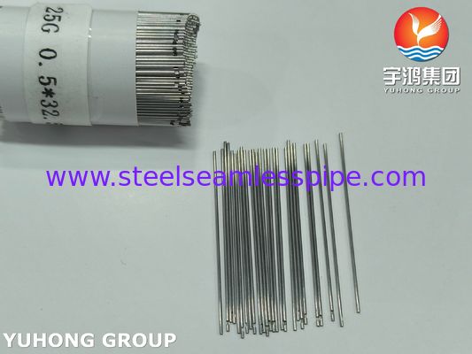 SUS304 25G Dental Endodontic Irrigation Needle Tube with One Lateral Vent , Opened End