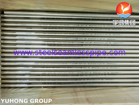 ASME SB338 UNS R50400 Seamless Titanium Tubes for Condensers and Heat Exchangers