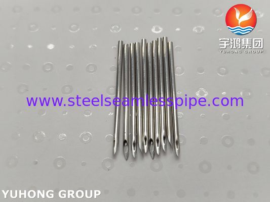 SUS304 Medical AV Fistula Needle Tube For Hemodialysis Therapy , Back Eye Bevel Tip