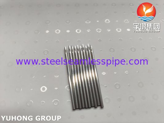 SUS304 Medical AV Fistula Needle Tube For Hemodialysis Therapy , Back Eye Bevel Tip