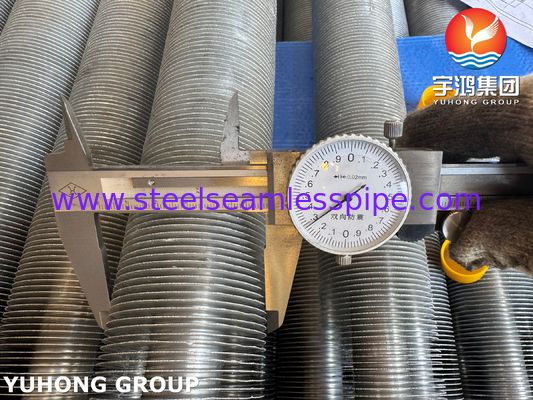 EN10217-7 1.4301 Stainless Steel Pipe With Al Fins Extruded Fin Tube For HVAC&R