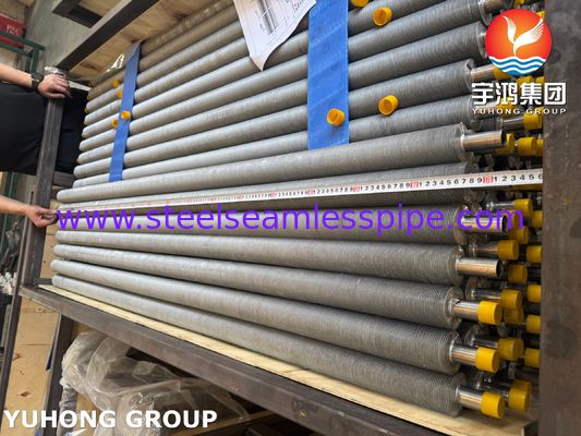 EN10217-7 1.4301 Stainless Steel Pipe With Al Fins Extruded Fin Tube For HVAC&R