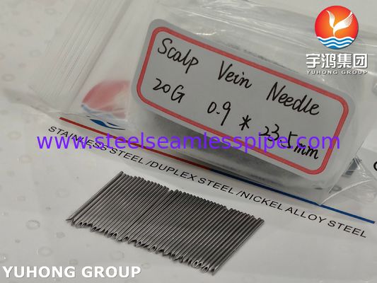 20G 23.5MM Stainless Steel IV Cannula, SUS304 Tri-bevel Intravenous Needle Tube ISO7864