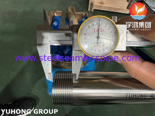 Sanitary ASME SA270 TP304 Stainless Steel Bright Annealed Tube (Threaded End)