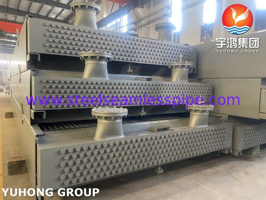 Monel 400 Air Cooler Tube Bundle with Extruded Aluminum Fins and ASME SB163 Seamless Tubes