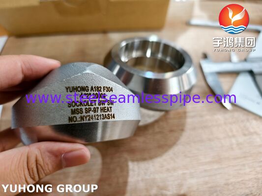 ASTM A182 F304 1.4301 SW Forged Fittings, Nipple, Sockolet, Tee, Elbow, Coupling MSS SP-97