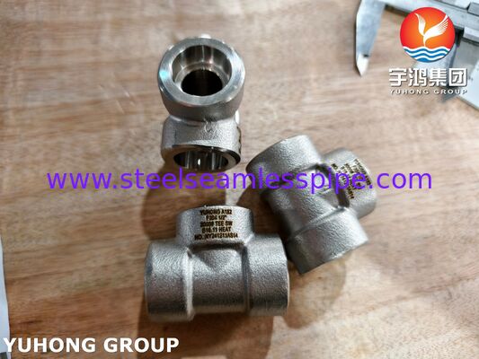 ASTM A182 F304 1.4301 SW Forged Fittings, Nipple, Sockolet, Tee, Elbow, Coupling MSS SP-97