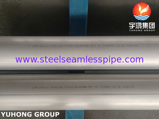 ASTM A358 TP316L Electric-Fusion-Welded Austenitic Chromium-Nickel Stainless Steel Pipe for High-Temperature Service and General Applications