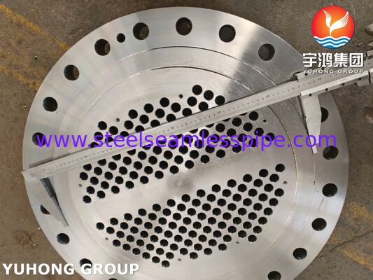 Normalized ASME SA266 Gr.2N Carbon Steel Stationary Tubesheet  For Heat Exchanger