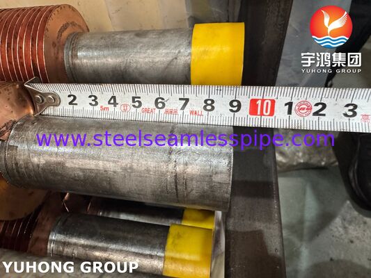 Embedded Finned Tubes for Boilers & Economizers A106 Gr.B Base Copper Fins