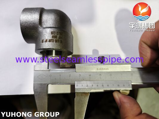 A105 Socket-Weld (SW) Elbow Carbon steel forged fitting, threaded / NPT connections ASME B16.11