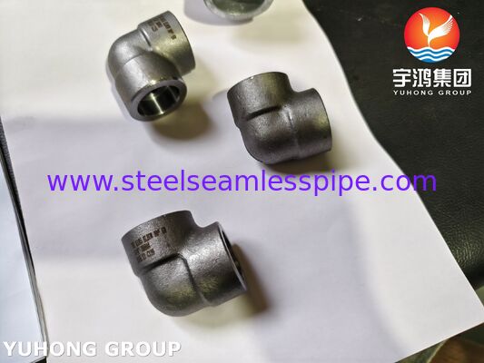 A105 Socket-Weld (SW) Elbow Carbon steel forged fitting, threaded / NPT connections ASME B16.11