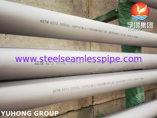 ASTM A213 TP316L Stainless Steel Seamless Tube Heat Exchanger Boiler Application