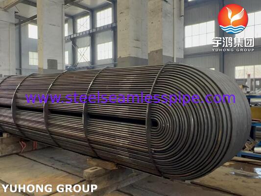 ASME SA179 U Shaped Tubes Heat Exchanger Tube Bundle Including ASME SA516 Gr70N Tube Sheet For Industrial Heat Transfer