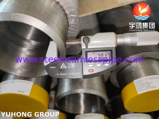 A335 P9 HFW Finned Tubes For High Temp Heat Exchangers Carbon Steel Fins
