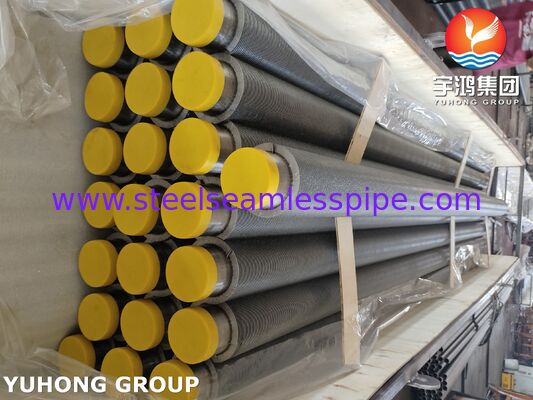 A335 P9 HFW Finned Tubes For High Temp Heat Exchangers Carbon Steel Fins