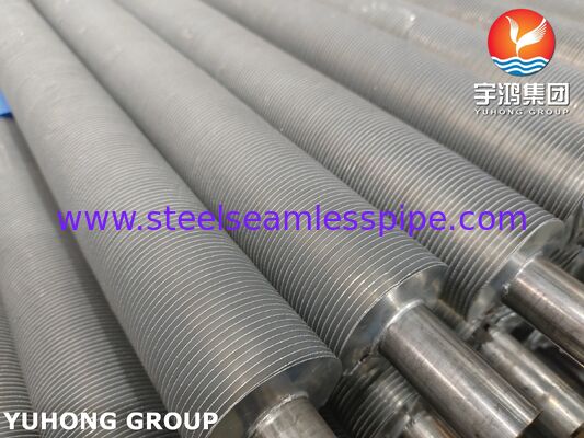 EN 10217-7 1.4301 Extruded Fin Tubes For Air Coolers Heat Recovery