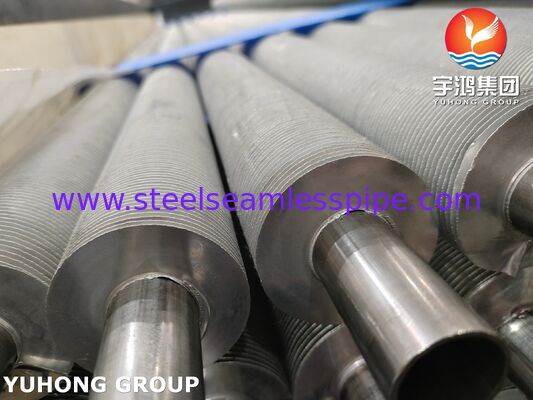 EN 10217-7 1.4301 Extruded Fin Tubes For Air Coolers Heat Recovery