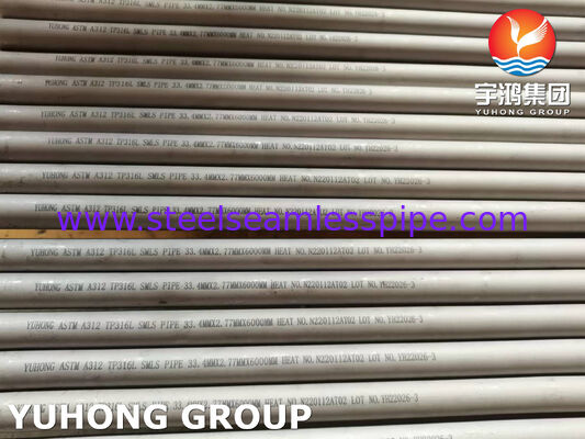 ASTM A312 TP316L Austenitic  Seamless Stainless Industrial  Steel Pipe