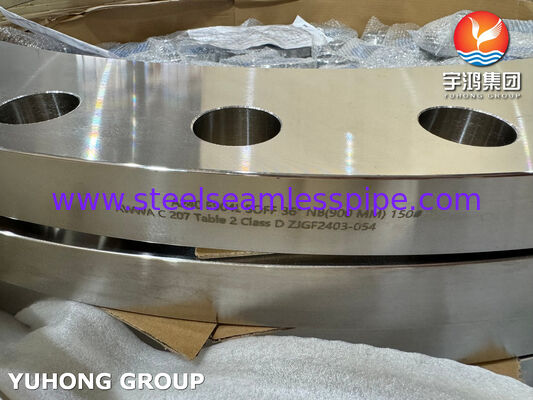 ASTM A240 F904L Slip On Flat Face Flange AWWA C207 Table2 Class D Meets US Water Standards