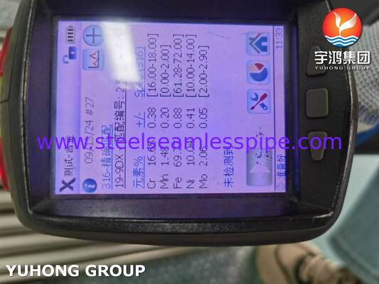 Stainless Steel ASTM A249 TP316L / 1.4404 Welded Bright Annealed Tube For Superheater