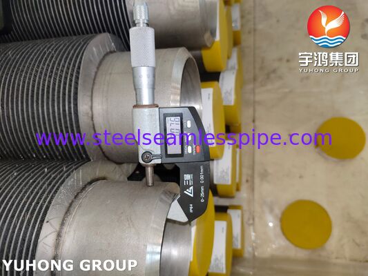 HFW Finned Tubes ASTM A312 TP347H Stainless Steel For Waste Heat Boilers