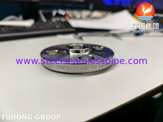 ASTM A182 F53 UNS S32750 1.4410 Super Duplex Stainless Steel Socket Weld RF Flange With Flange Water Line