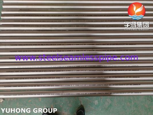 ASTM A312 TP304 Hollow Bars, With Thick Walls, Used To Manufacture Flanges And Machinery
